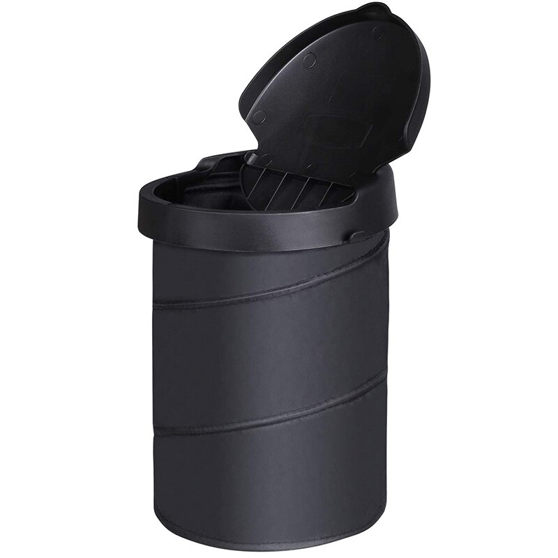 Coche basura portátil cubo de basura compacto plegable bolsa de residuos-cesta de basura Bin negro: Default Title
