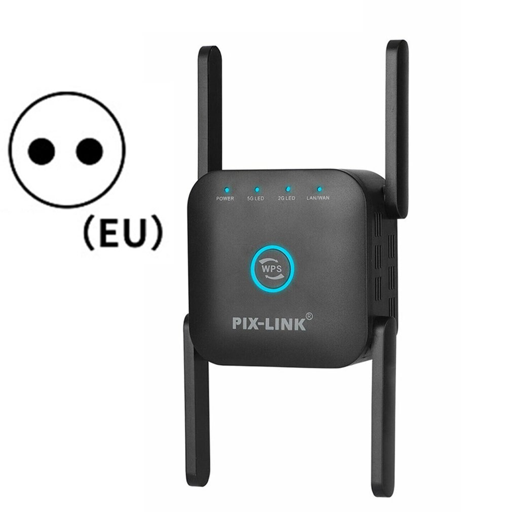 WiFi Range Extender Signal Booster 1200Mbps Amplifier Internet Wireless Repeater Wireless Range Extender Amplifier