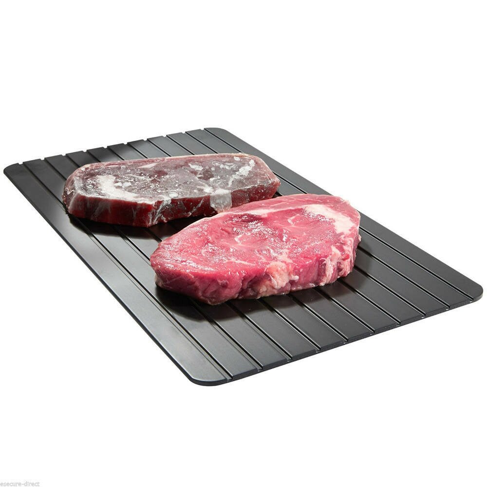 Hurtig tining brett metallplate tine frossen mat kjøtt frukt rask tining raskeste naturlig tining kjøkken gadget verktøy: S