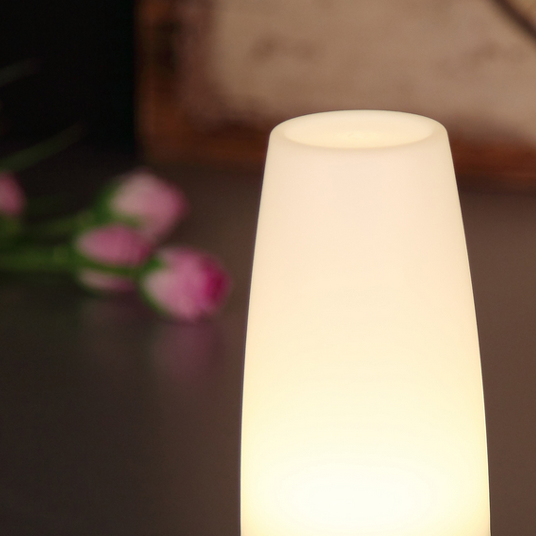 PIR Wireless led Motion Sensor Retro Bedroom Night Light Battery Powered LED Table Lamp Nightlight