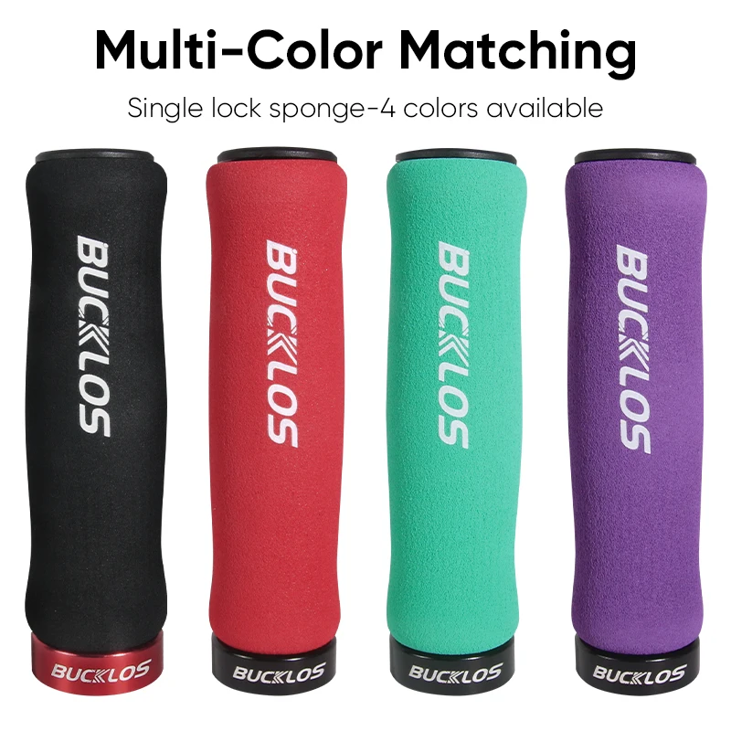 BUCKLOS Mtb Bicycle Grips Sponge Shock-absorbing Cycling Handlebar Sleeve Antislip Bike Handlebar Grip Comfort BMX Parts