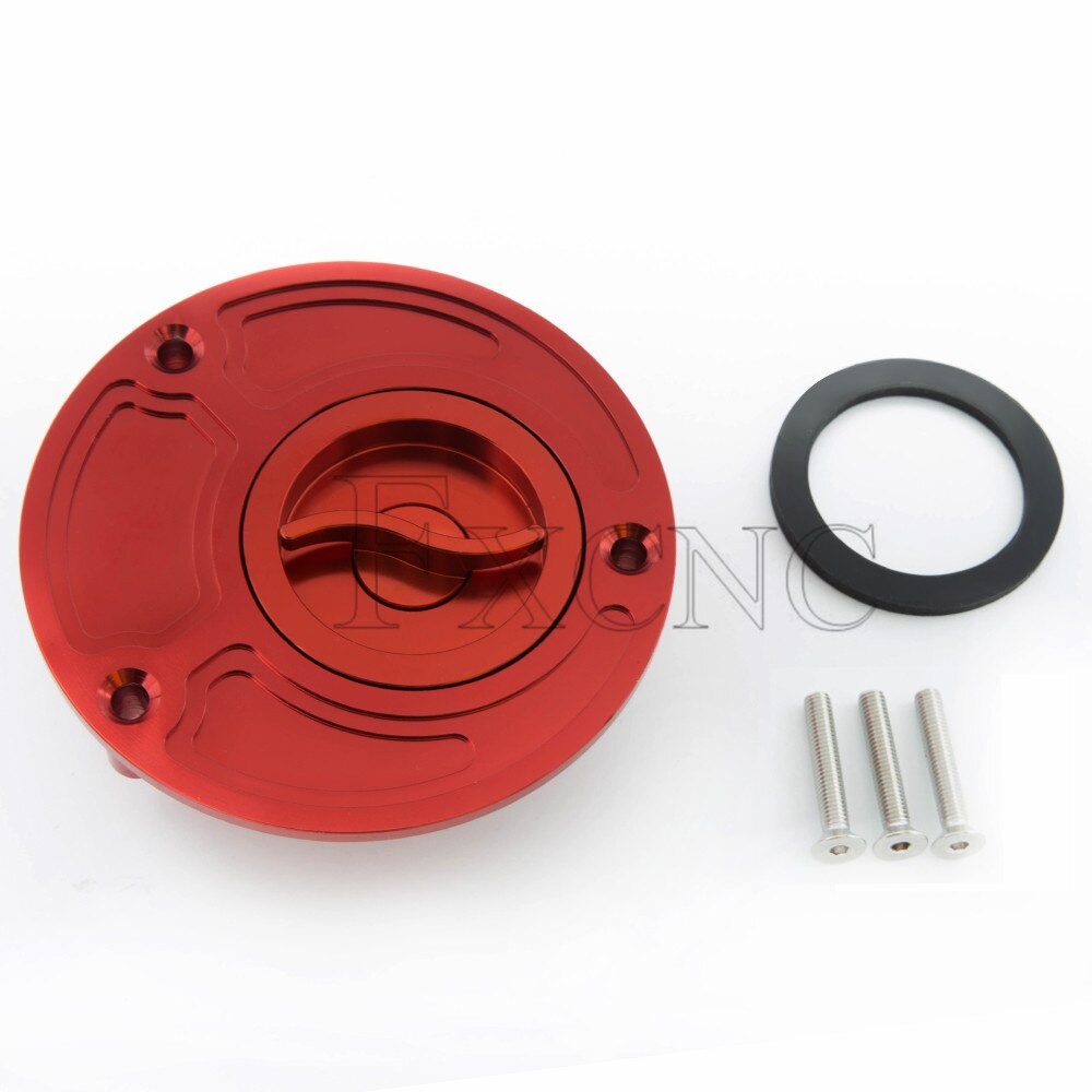 FXCNC 112mm Aluminum Motorcycle Fuel Tank Gas Cap Cover Keyless For Kawasaki ZRX 1200 Z750 Z1000 ZX 9R 9RF 6R 10R ZX10R ZX9R