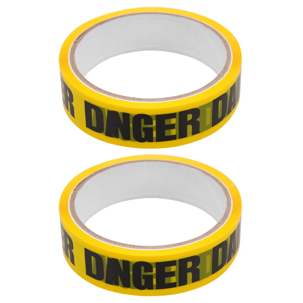 2PCS KEEP OUT Warning Safety Tape Safe Self Adhesive Sticker Warning Tape Masking Tape Barrier Tape Roll: DANGER