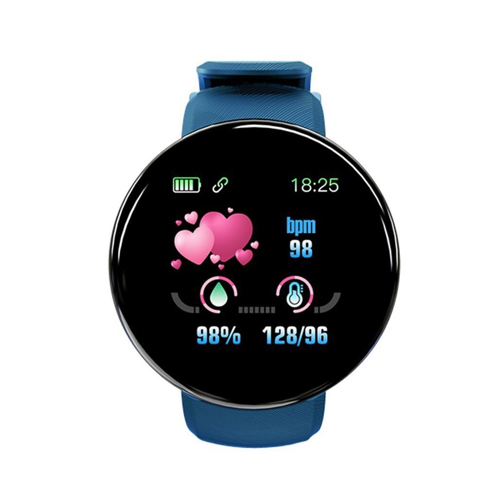 D18 Smart Fitness Bracelet Band With Measuring Pressure Pulse Meter Sport Activity Tracker Watch Wristband