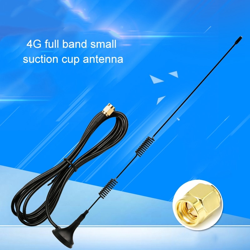 Heißer 4G Monopol Antenne Saugnapf Magnet 3Meter Sma Antenne Höer 31Cm 10Dbi gewinnen Rg174 Kabel für sim7600A-H Sim7600Sa-H Si