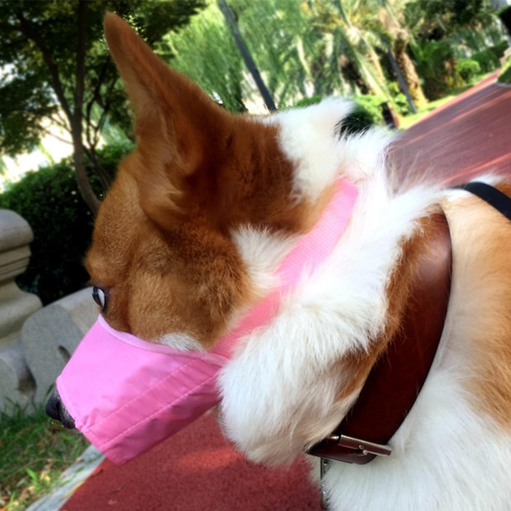 Anti Bark Bite Chew Dog Muzzles Adjustable Nylon Dog Mouth Muzzle For Small Medium Large Dogs Training Products Pet Accessories