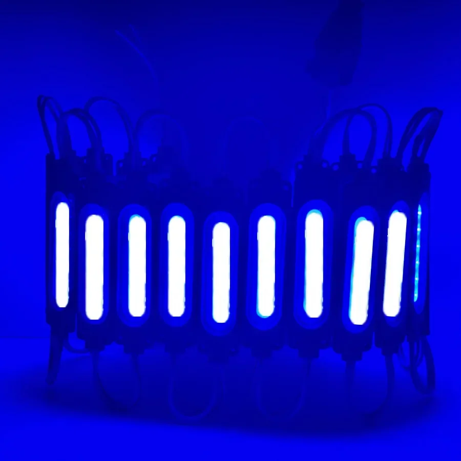 12V Multicolour RGB Highlight with Lens Led Module Waterproof IP65 Foldable COB Light Strip Backlight Shop Banner Car Decoration