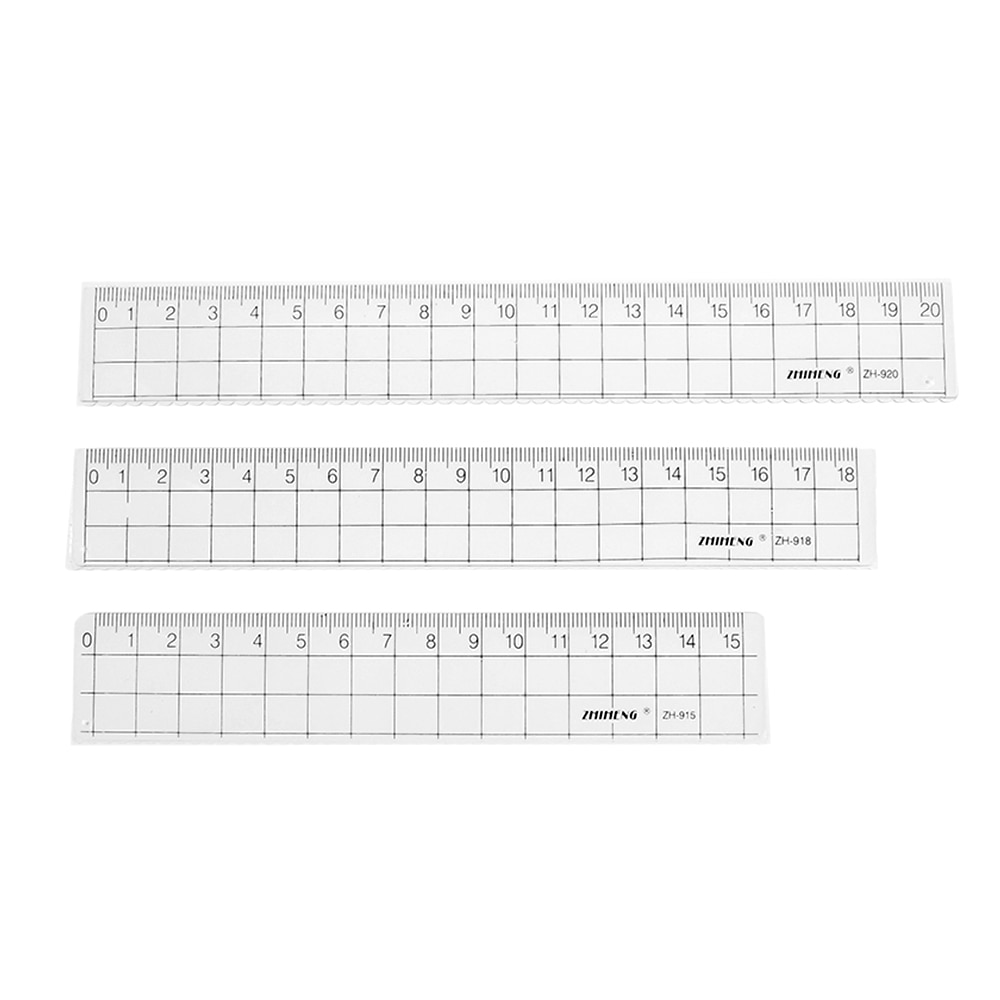 15/18/20cm przezroczyste akrylowe proste kwadratowa linijka świeże kraty prostownica śliczne materiały piśmienne rysunek szkolne