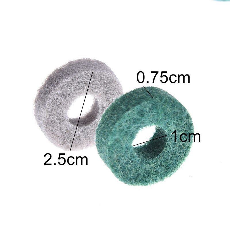20 stuks/pak ronde zachte voor drumstel bekkenstandaard vilten ring pad vervangende bekkens vilten pad muziekinstrument accessoires