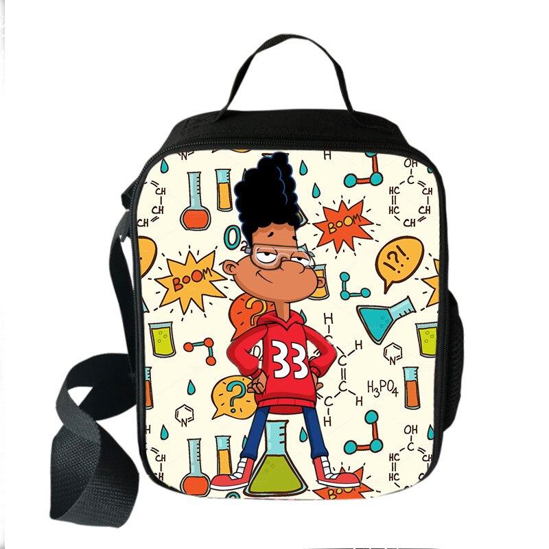 Afro boys girls print insulated lunch bag for kids black lives matter food cooler lunch box American Africa BLM Portable Bag: wcbafro50