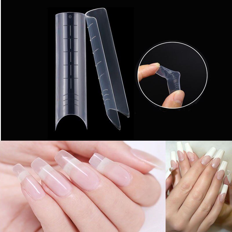 60 stücke Oberen Formen Nagel System Volle Abdeckung Schnell Gebäude Gel bilden 5 Clip Für Nagel Verlängerung Werkzeug Dual bilden nagel Verlängerung Formen
