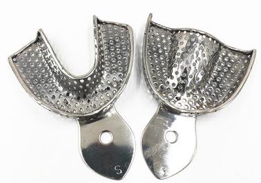 Dental Metal Impression Trays Stainless Steel Impression Tray With Holes Quarter ,Anterior, Small, Medium,Large: small