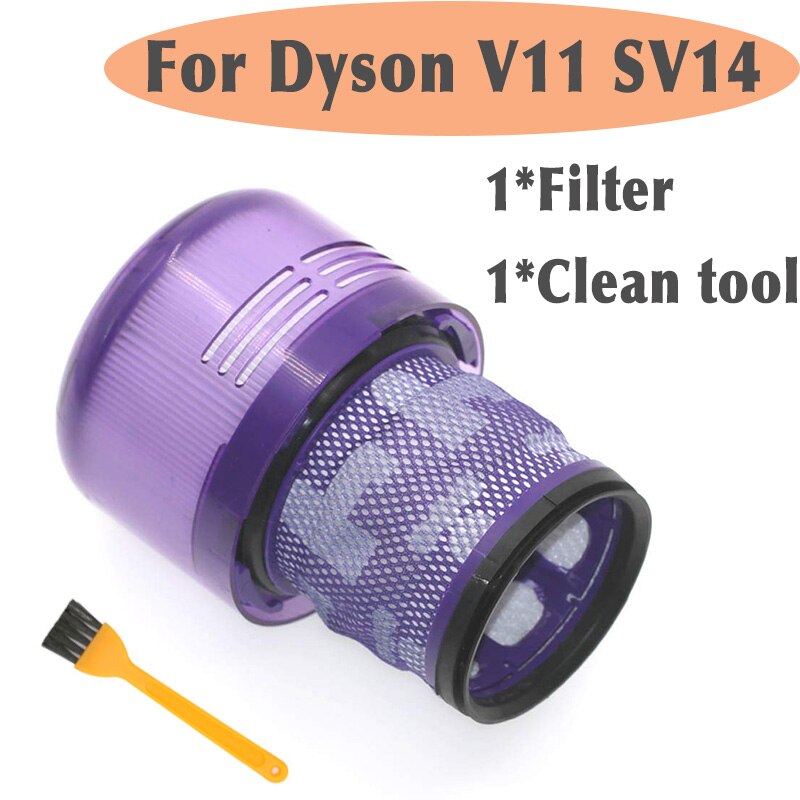 Tilbehør filtre til dyson  v11 drejningsmoment drev trådløs stik støvsuger  sv14 cyklon dyr absolutte reservedele hepa: 1 stk filter