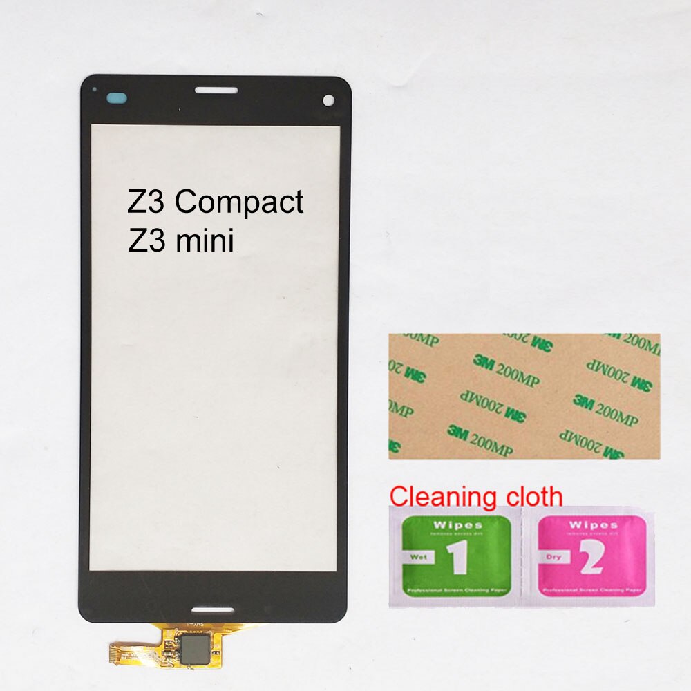 Panel táctil para Sony Xperia Z1/ Z5/Z2 4G 3G/Z3 Mini/Compact z3/Z1 Mini, digitalizador de pantalla táctil, Panel de cristal