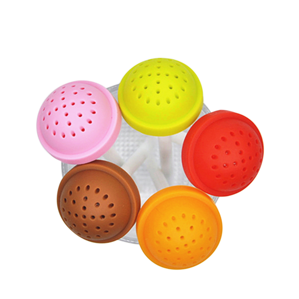 Herbruikbare Siliconen Thee-ei Grappige Handgebaren/Pug/Lolly Vorm Leuke Thee-ei Loose Leaf Herbal Spice Houder thee filter