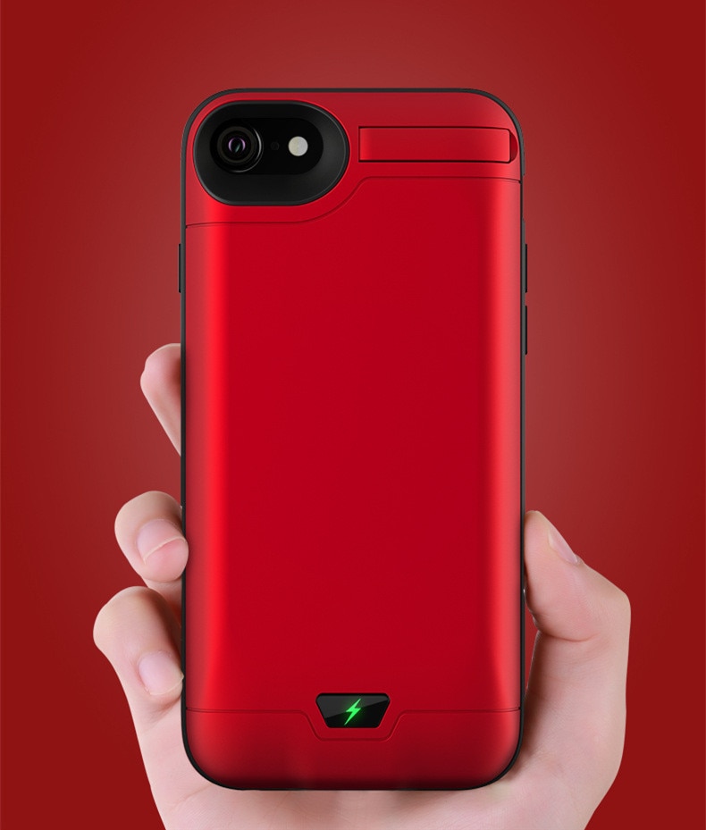 20000mah Snelle telefoon oplader Voor iPhone 6 7 8 plus 5.5inch Batterij Case Power Bank Cover Draagbare Oplader batterij Pack case