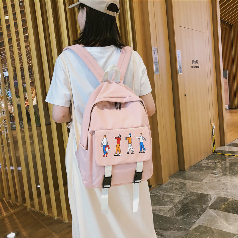 Femmes mignon sac à dos Preppy Style été nouvelle femme décontracté étudiants école sacs à bandoulière filles dessin animé doux sacs à dos
