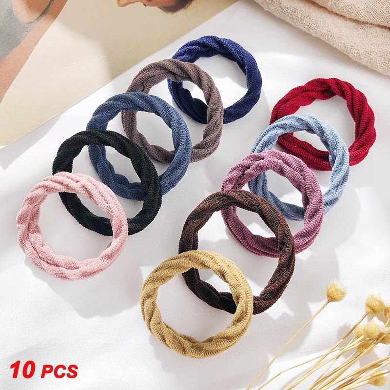 100 pcs/lot kids hair rope Hair Accessories Scrunchy Elastic Hair Bands Girls decorations Headbands Rubber Band: TSZ054