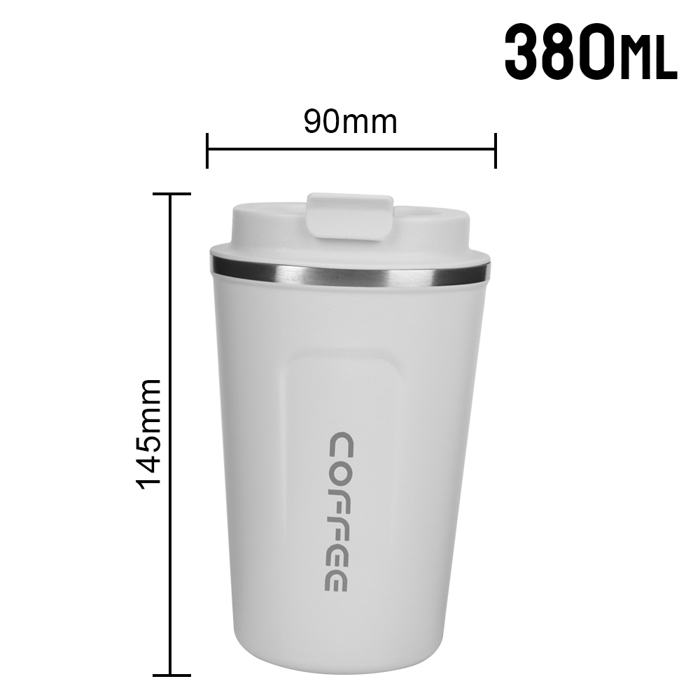 Thermo Cafe Dubbele Rvs Koffiemok voor Thee Water Koffie 380/510ML Leak_Proof Reizen Thermo Cup auto Thermos Mok: green