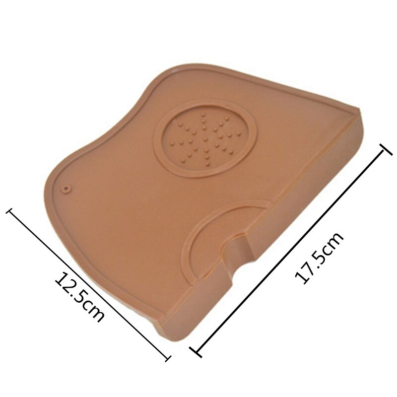 Barista koffie antislipmat espresso latte art pen tamper houder pad koffiezetapparaten tampers koffiemaling zachte siliconen mat #6: Enkele l koffie