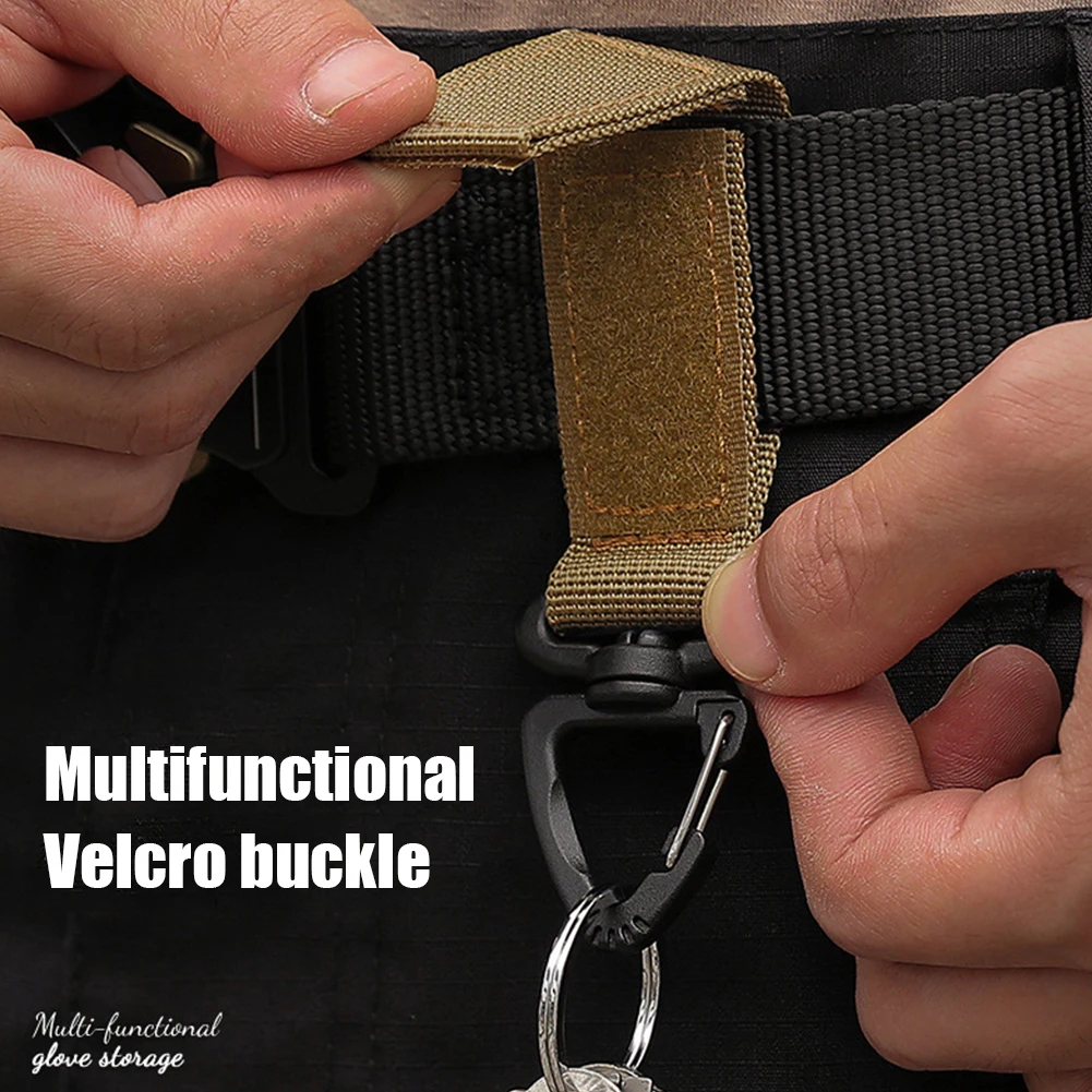 Mosquetones militares de nailon para colgar, hebilla táctica para cinturón, llavero, ganchos colgantes para acampar, herramienta para acampar, 1-10 piezas