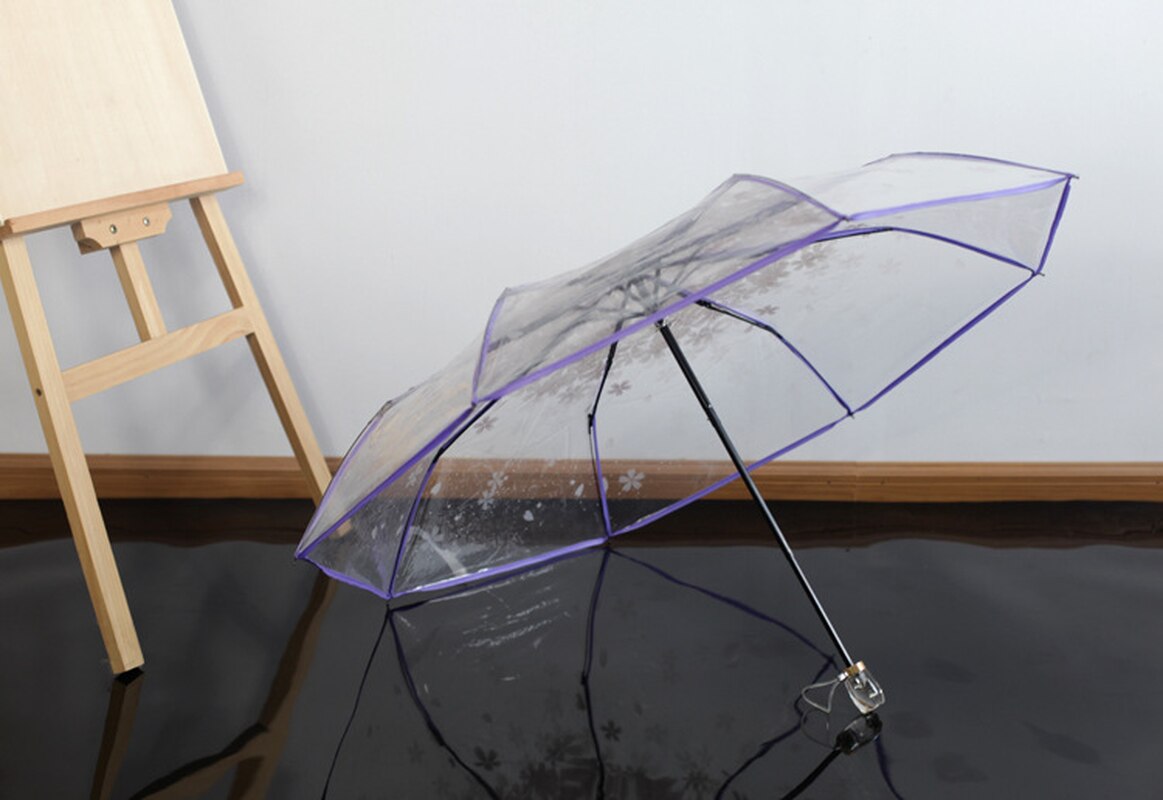 Anpassung von Prinzessin Regenschirm Werbung Regenschirm mit rean Klapp Apollo Transparent Arch und Drei Falten Regenschirm