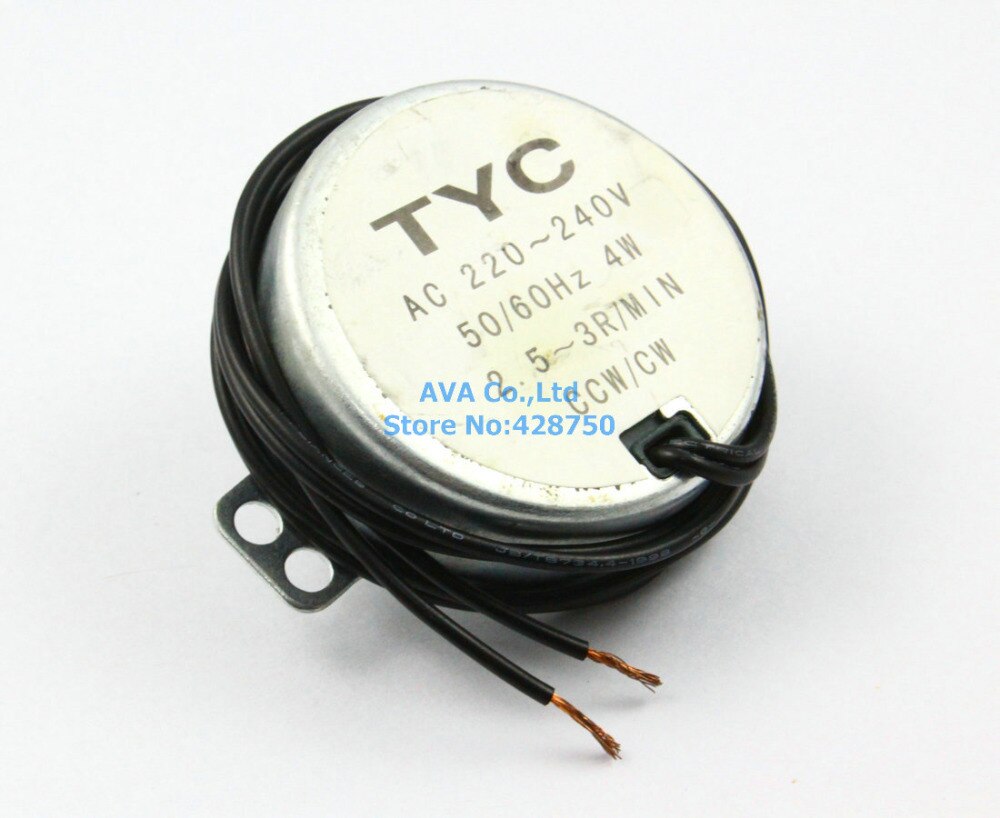 5 Pieces Synchronous Motor AC 220~240 V , 2.5~3 R/Min , CCW/CW , 50/60Hz 4W