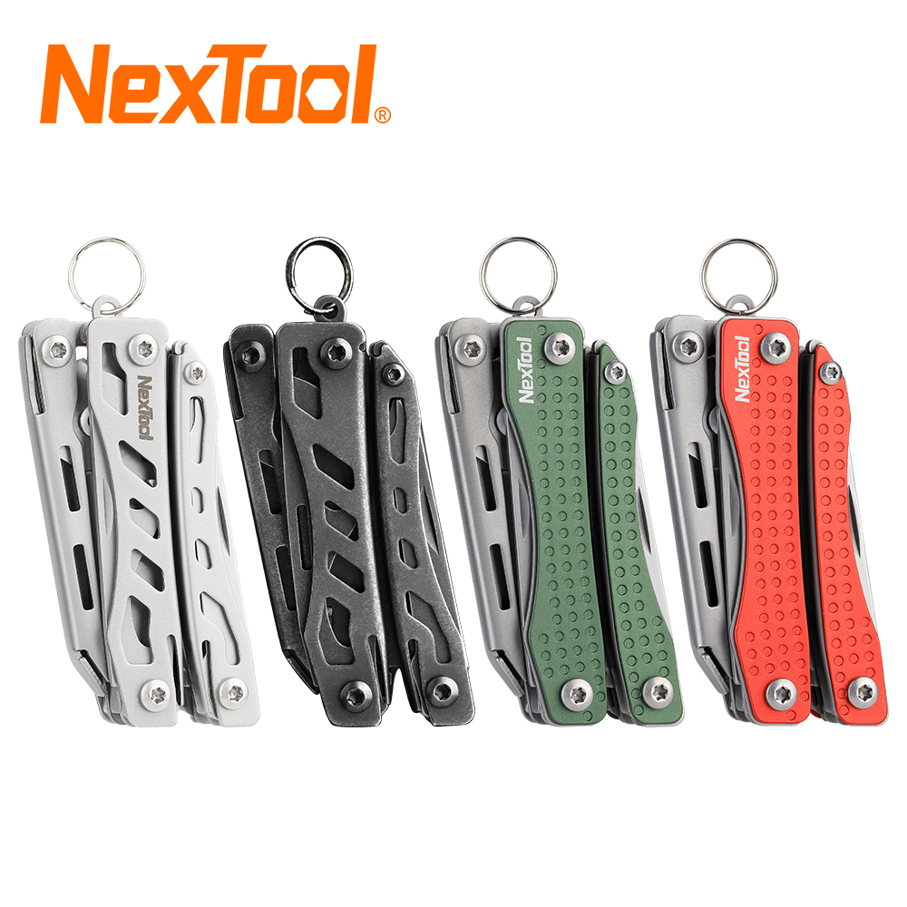 Nextool mini flagship multitools 10 em 1 ferramentas de reparo edc bolso dobrável faca sobrevivência ao ar livre kit caixa pode
