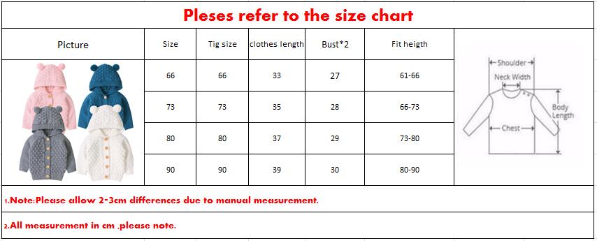 Kleinkind Baby freundlicher Junge Mädchen Strick Mantel Jacke Ohr Mit Kapuze Outwear Winter Bluse zur Seite fahren betroffen zur Seite fahren Strickjacke Warme Kleidung