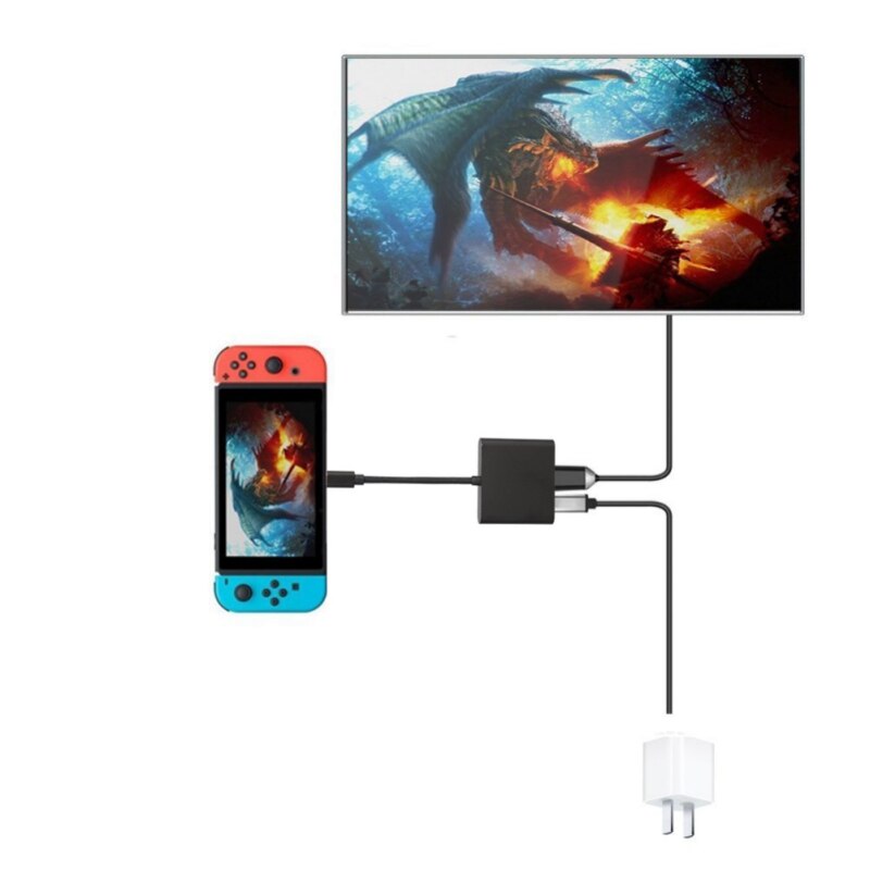 USB-C Naar Hdmi 3 In 1 Kabel Converter Voor Samsung Huawei Usb 3.1 Thunderbolt 3 Type C Switch Naar Hdmi 4K Adapter Kabel 1080P2