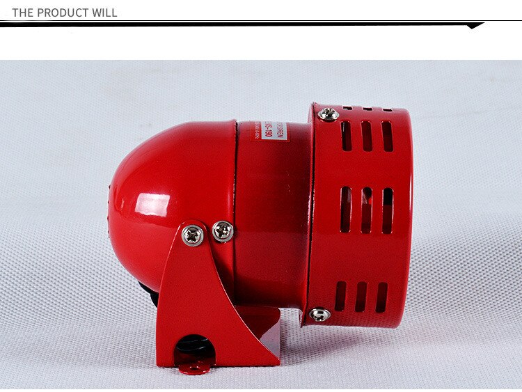 12V 24V 220V 3&quot; Automotive Air Raid Siren Horn Car Truck Motor Driven Alarm Red 110db motor siren