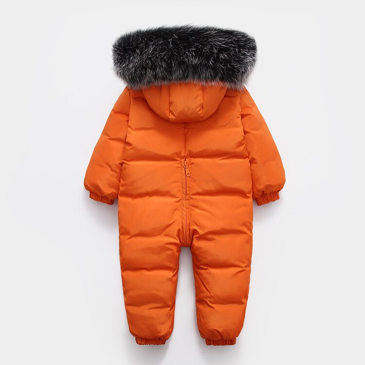 Baby Jacket Duck Down boys Infant baby Clothes Girl Boys Kids Jumpsuit 18m~4y Russian Winter Snowsuit warm baby clothes