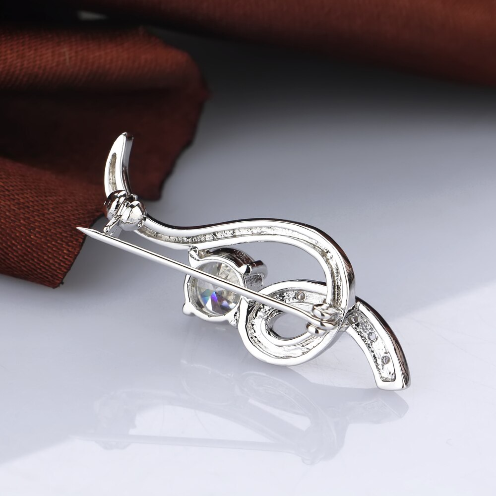 925 Sterling silver brooches vintage jewelry noble women dress corsage brooch solid silver jewelry