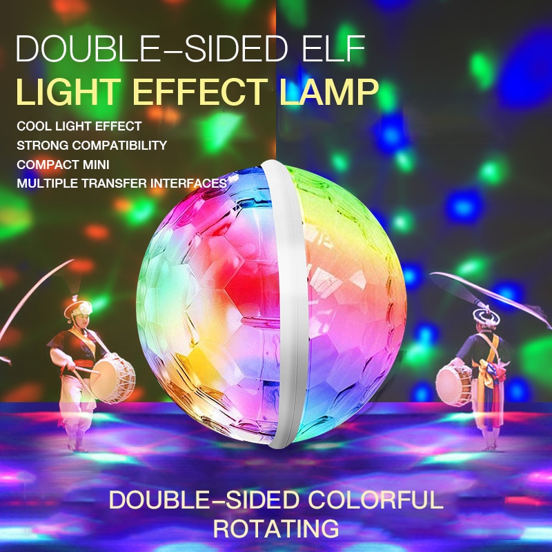 Mini Disco Dj Stage Light Usb Led Auto Sfeer Lamp Geluid Controle Kleine Magische Bal Bar Club Stage Effect Licht