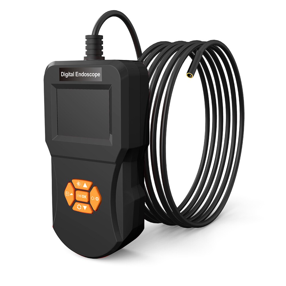 2.4 polegada Tubo Rígido Handheld Endoscópio Câmera Do Carro 1080P Câmera de Inspeção para a Reparação de Automóveis Ferramenta Digital Endoscópio Industrial