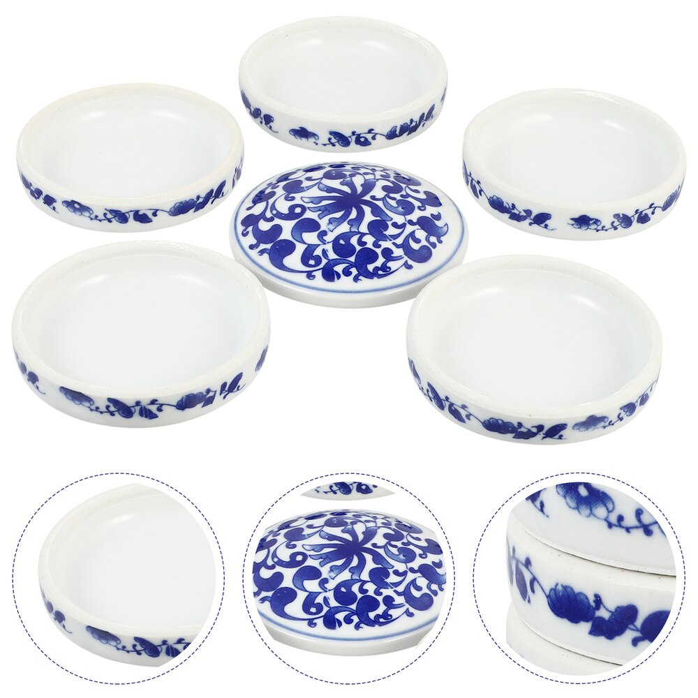 1 Set Art Schilderen Kleur Mengen Lade Keramische Pallets Aquarel Pigment Lade