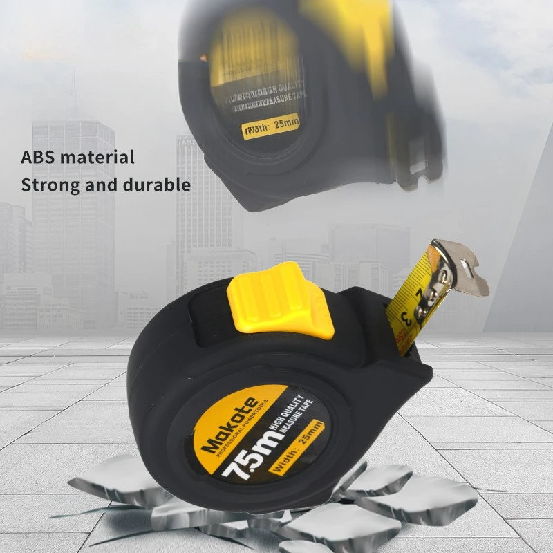 Cinta métrica de 3M/5M/7,5 M/10M, cinta métrica retráctil de acero gruesa resistente al desgaste, herramientas de medición para el hogar