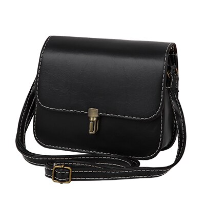 YBYT rabat en cuir PU mini sac à main hotsale dame sac à bandoulière femmes sacoche shopping sac à main messenger sacs à bandoulière: Black