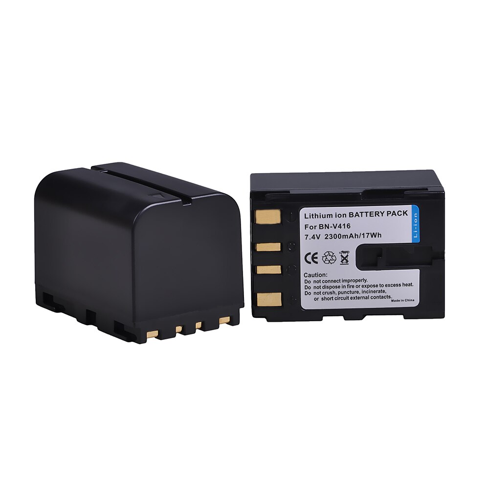 Batería de repuesto para videocámara JVC BN-V416, BN-V416U, BN-V428, BN-V428U, GR-D93, GR-D94, GR-D220, GR-D225, GR-D228, 2300mah