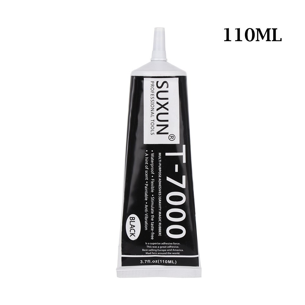 15/25/50/110ml T7000 Glue Black Epoxy Resin Sealant Strength Adhesive Fixed Mobile Phone Handicraft Repair Tools: 110ml
