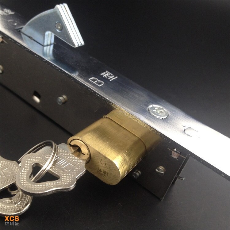 Ijzeren Poort/Schuifdeur Haak Lock, Koperen Haak, Voor Plastic Stalen Deur, Koper Slotcilinder, meer Sterke