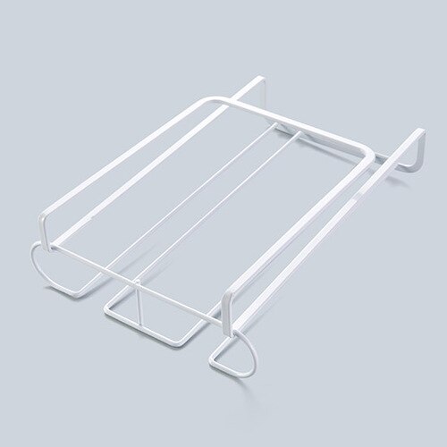 Storage rack shelf hanger iron kitchen storage box wine glass rack hanging wine glass rack bar goblet goblet MJ709: Double row
