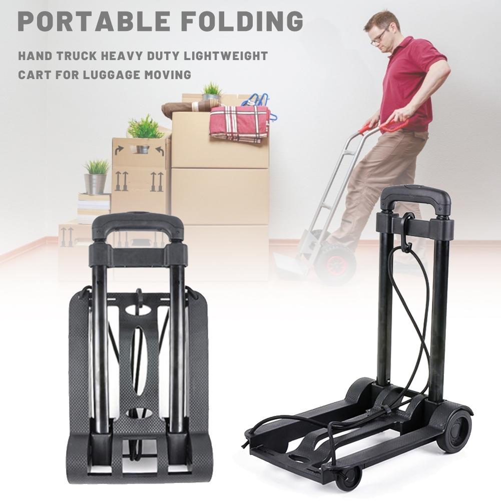 Portable Travel Trailer Aluminum Alloy Car Folding Luggage Cart Household And Car Luggage Cart Shopping Trolley Trunk Trailer
