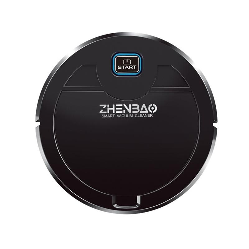 Automatic Sweeping Robot USB Rechargeable Smart Cleaning Robot UV Sterilizer Auto Sweeper Vacuum Cleaners House Cleaning: Black