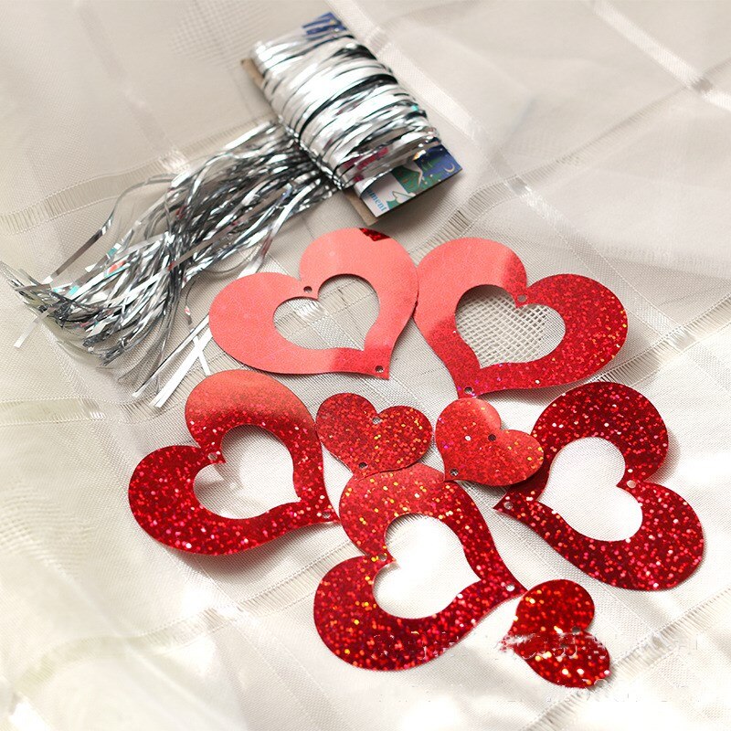 Sweet Five-pointed Star Heart Shaped Rain Balloon Pendant Accessories Romantic Wedding Birthday Party Decoration Supplies: 1