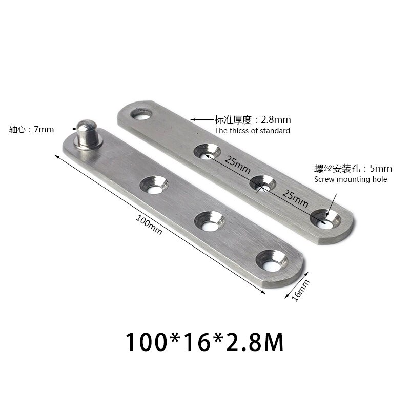 2Sets Stainless Steel Doors Hinges Under 360 Degree Rotating Shaft Rotation Hinge Positioning Concealed Cabinet Hinge: KL-ZP01-L