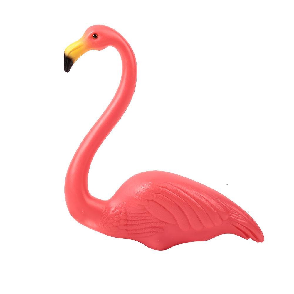 Kunstig flamingo havearbejde indretning udendørs have 3 stk / parti dekoration dekoration lyserød / rød simulering ornamenter festival: Rød 2