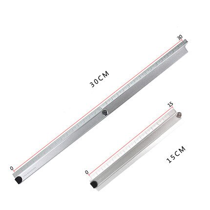 Japanese Aluminum Alloy Foldable 15cm-30cm Ruler Simple 90 degree Folding Metal Stationery Ruler