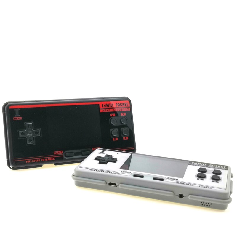 Consola de videojuegos portátil FC3000 con pantalla IPS, 10 simuladores, Color negro y gris, 4000 juegos integrados