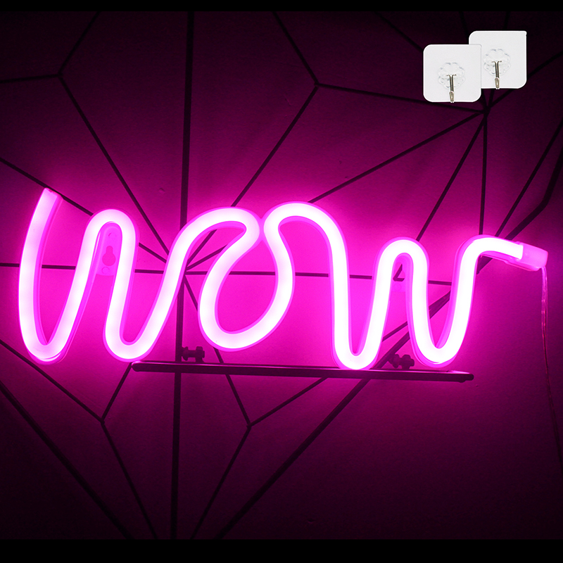 Ineonlife Beeindruckend Hallo LED Neon- Licht Zeichen Buchstaben Neon- Zeichen Weihnachten Party Hochzeit Dekorationen Zauberstab Zimmer Dekor Neon- Lampe: E